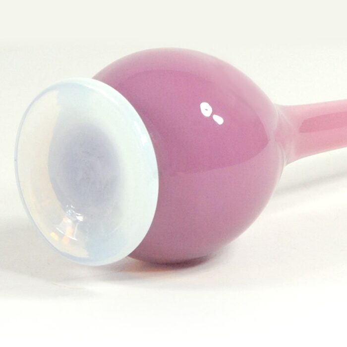 italian pink alabastro glass vase attributed to seguso 1970s 2