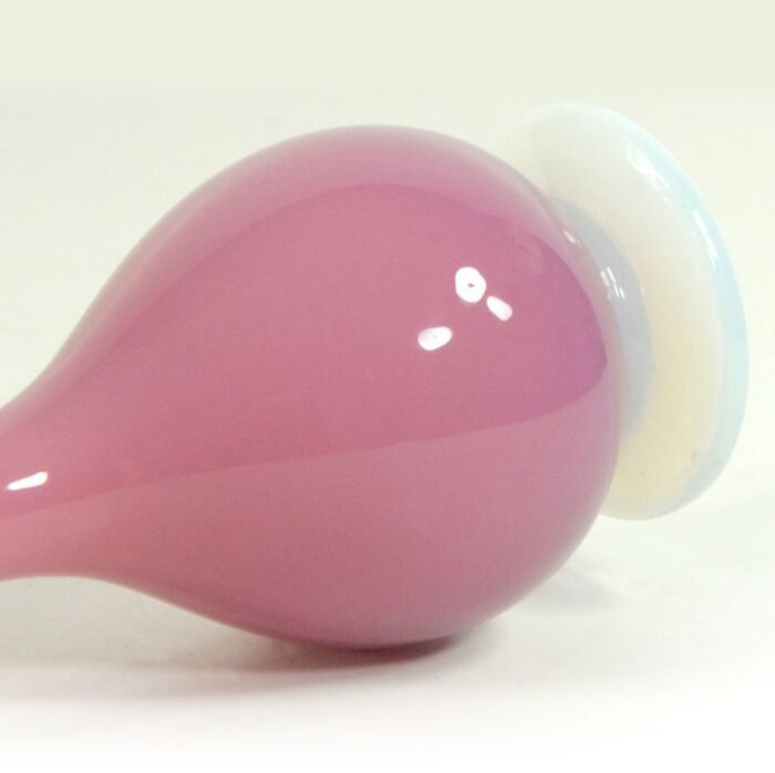 italian pink alabastro glass vase attributed to seguso 1970s 6