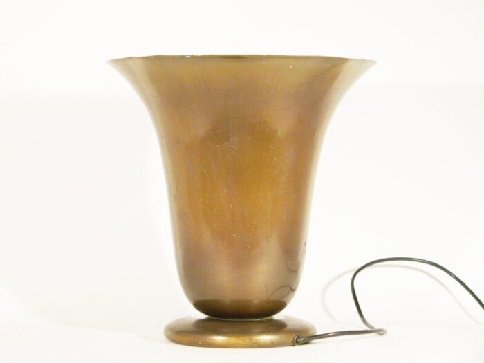 italian rationalist brass table lamp 1920s 6135