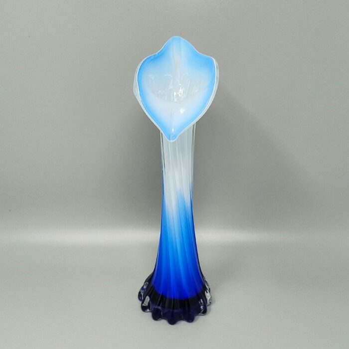 jack in the pulpit calla lily vase in murano glass 1960s 1