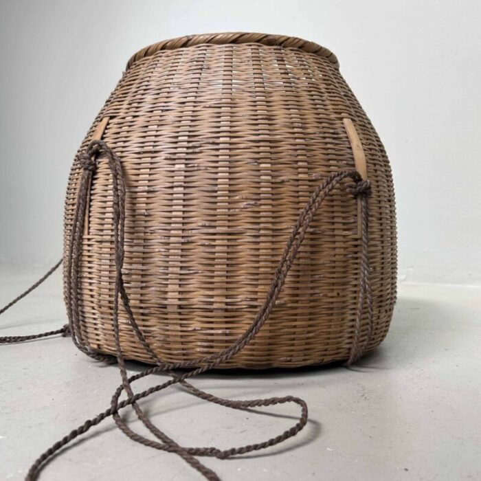 japanese bamboo basket 1920s 1