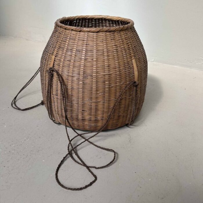 japanese bamboo basket 1920s 2