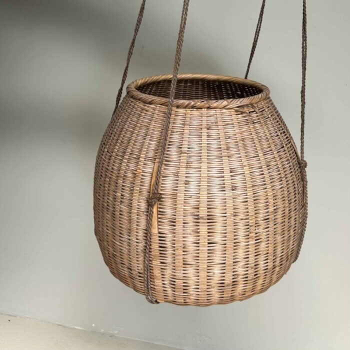 japanese bamboo basket 1920s 3