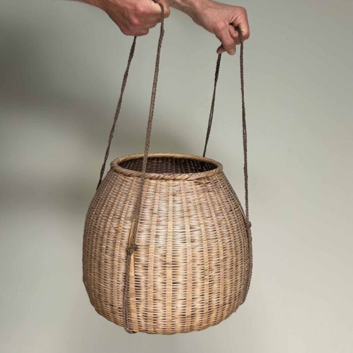 japanese bamboo basket 1920s 4