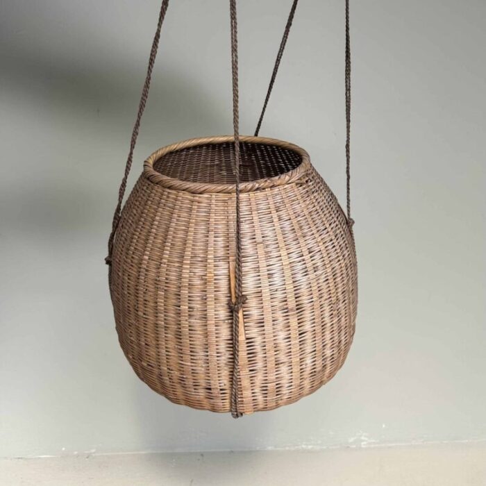 japanese bamboo basket 1920s 8