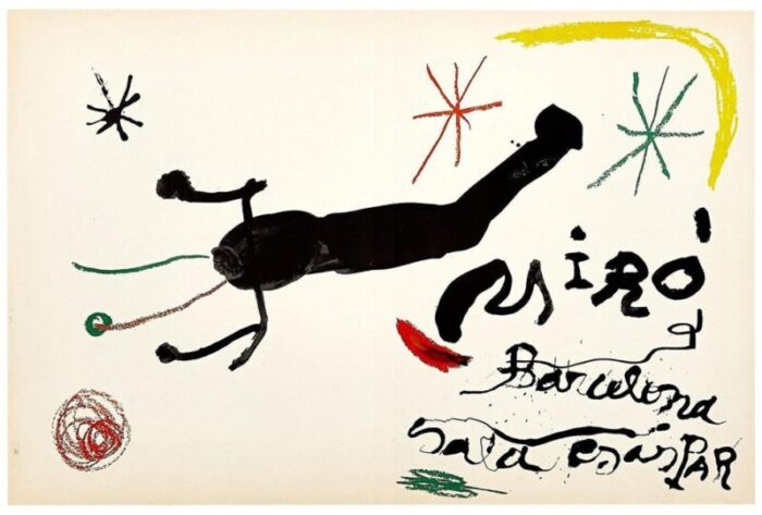 joan miro poster color lithograph 1964 1