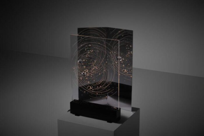 la galaxie light sculpture by terry haass france 1970 2477