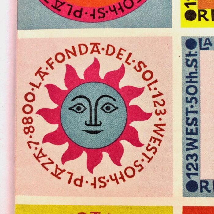 lafondadelsol menu by alexander girard 1960s 7