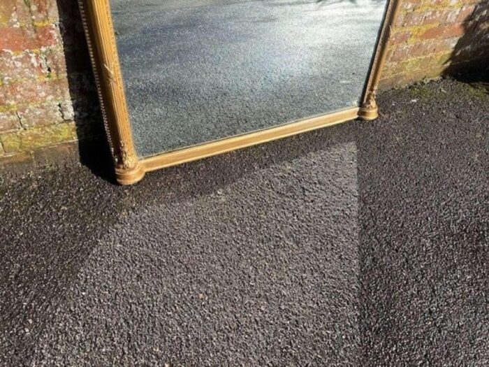 large antique english gilt overmantle mirror 5