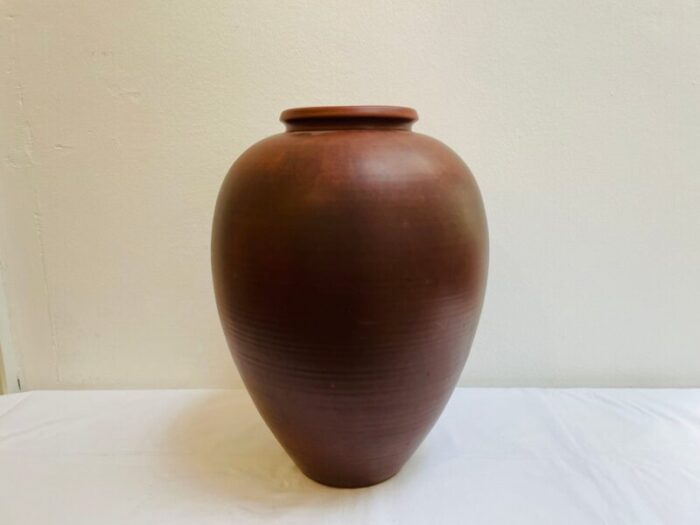 large bauhaus ceramic vase by simon peter genz klinkro 1930s 6