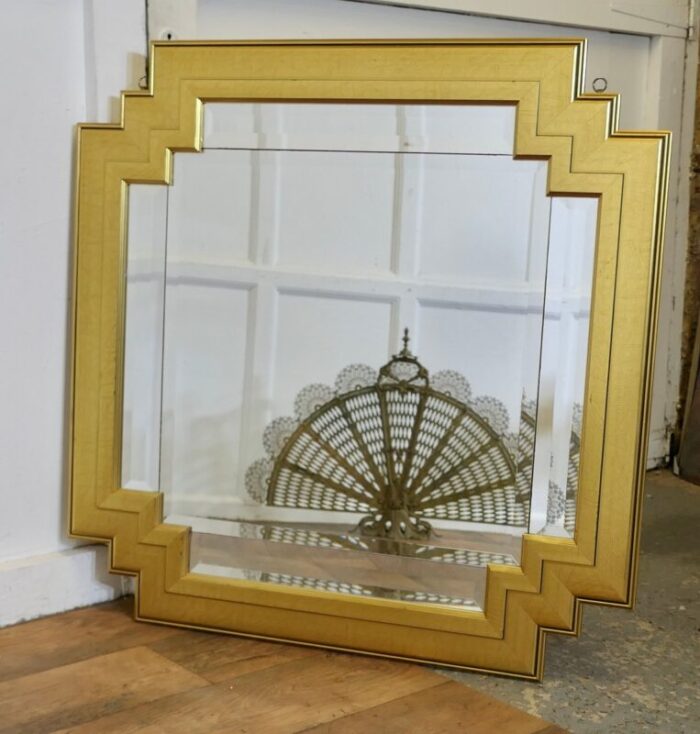 large french art deco style gilt mirror 1960s 4