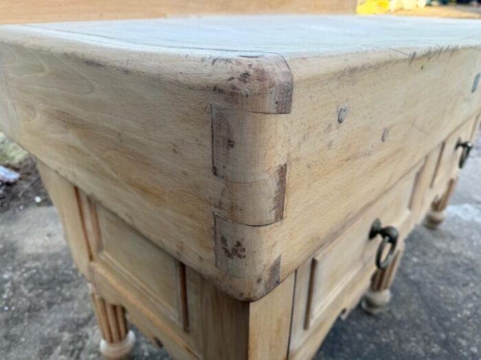 large french butchers block 1890s 0492