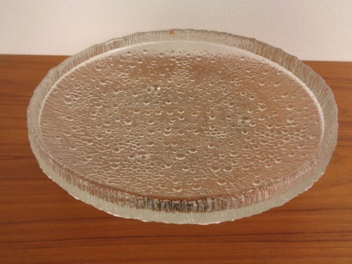 large glass bowl by tapio wirkkala for iittala finland 1960s 1