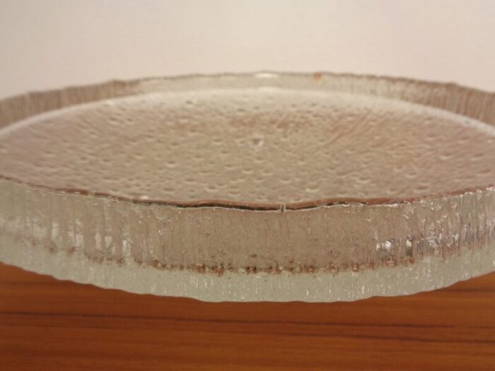 large glass bowl by tapio wirkkala for iittala finland 1960s 11