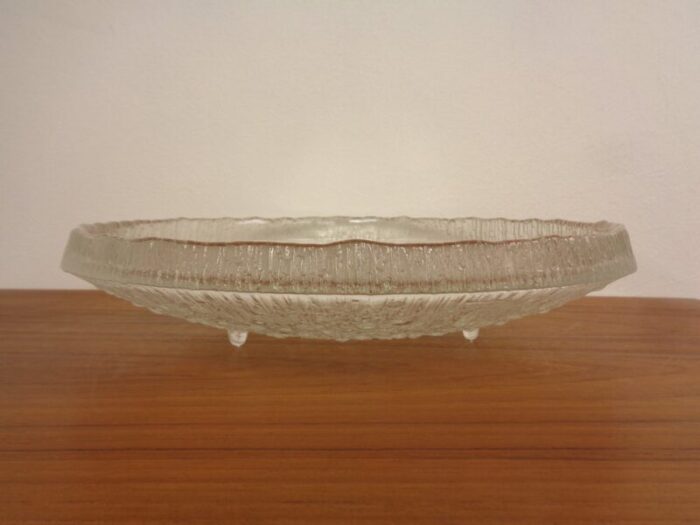 large glass bowl by tapio wirkkala for iittala finland 1960s 4