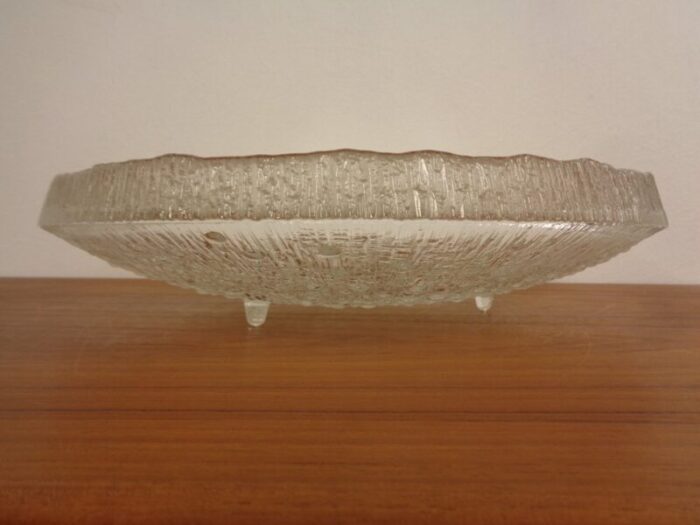 large glass bowl by tapio wirkkala for iittala finland 1960s 5