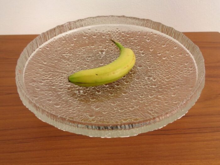 large glass bowl by tapio wirkkala for iittala finland 1960s 7