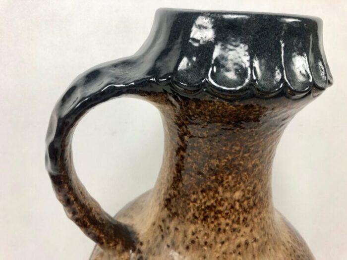 large mid century fat lava floor pitcher from duemler breiden 1960s 5