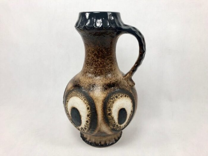 large mid century fat lava floor pitcher from duemler breiden 1960s 9