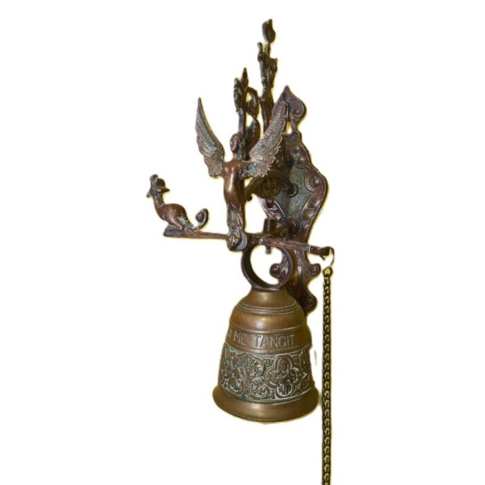 large patinated bronze monastery bell 1980s 2