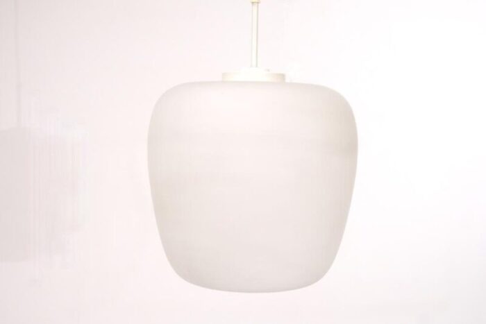 large scandinavian opaline pendant lamp 8260