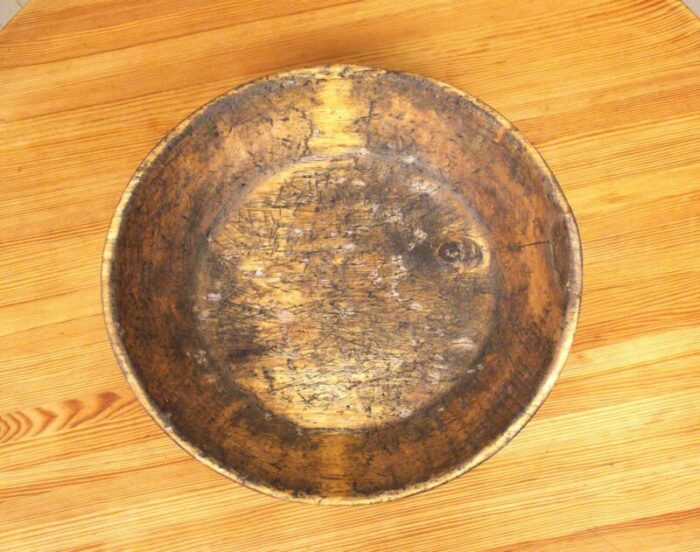 large swedish folklore wooden bowl 3