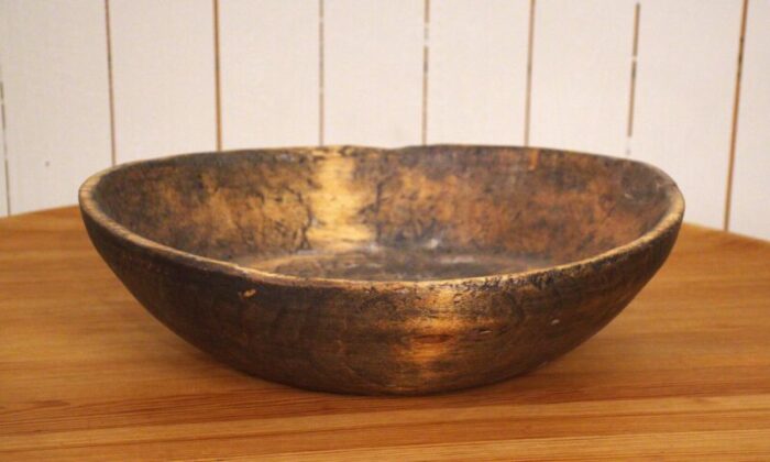 large swedish folklore wooden bowl 5