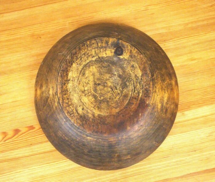 large swedish folklore wooden bowl 8