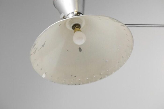 large wall lamp in chrome plated metal from lunel 1960s 6213