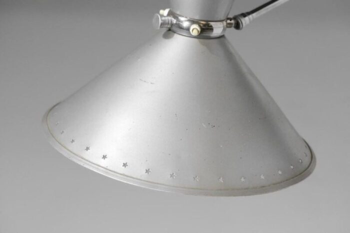 large wall lamp in chrome plated metal from lunel 1960s 9650