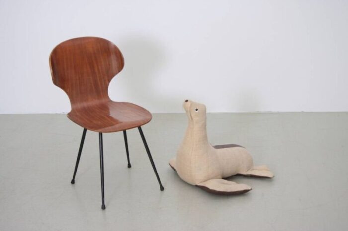 leather and jute therapeutic toy seal by renate muller 1970s 2