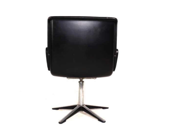 leather dining room conference chair from delta design 1960s 8984