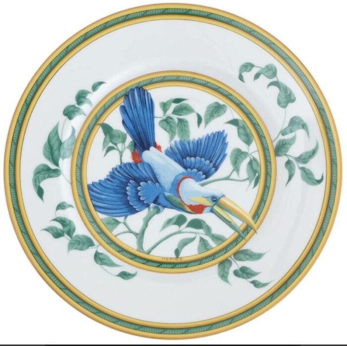 les toucans dinner service 1986 set of 60 3743