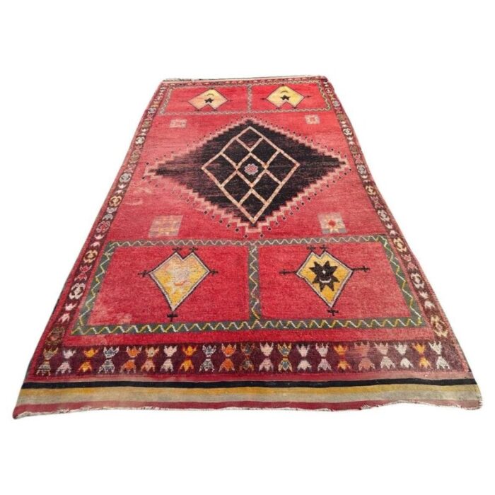 long moroccan tribal rug 1940s 1