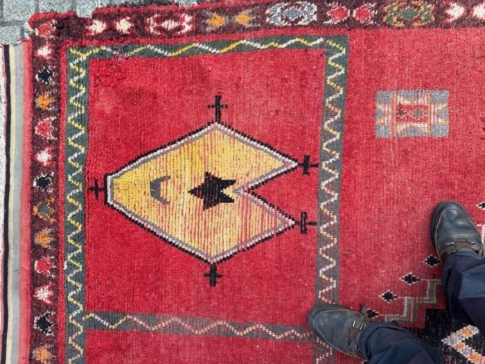 long moroccan tribal rug 1940s 10