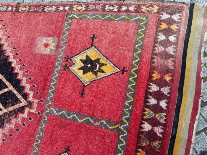 long moroccan tribal rug 1940s 4