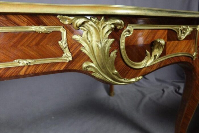 louis xv desk marquetery 19th century 0625