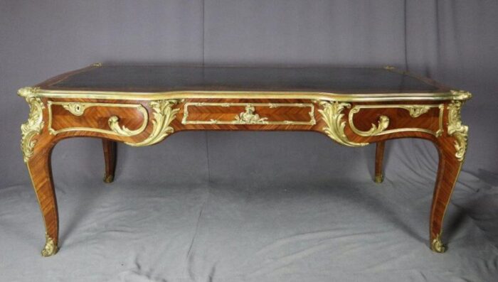 louis xv desk marquetery 19th century 4845