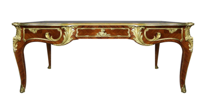 louis xv desk marquetery 19th century 5235