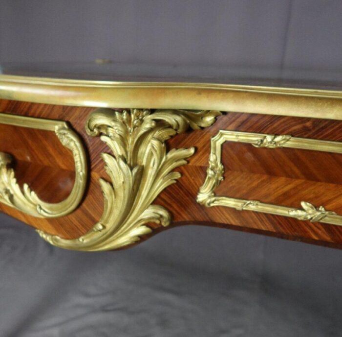 louis xv desk marquetery 19th century 7264