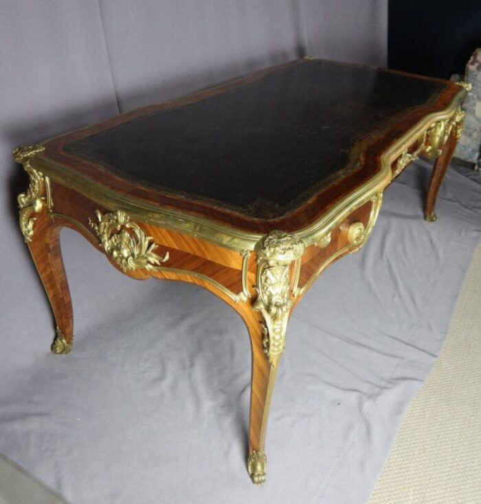 louis xv desk marquetery 19th century 9189