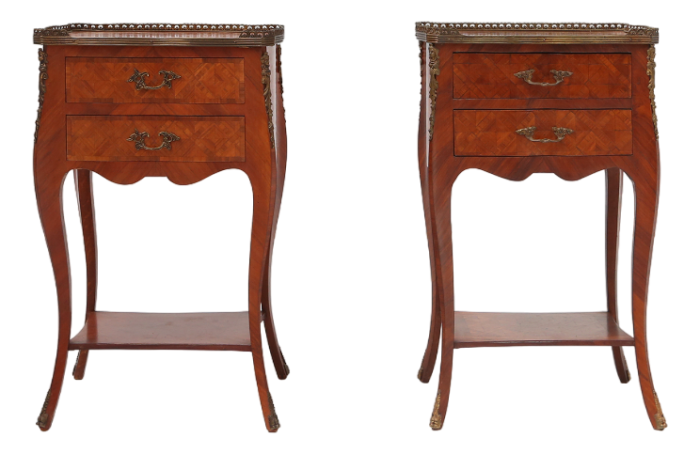 louis xvi nightstands belgium 1950s set of 2 1501