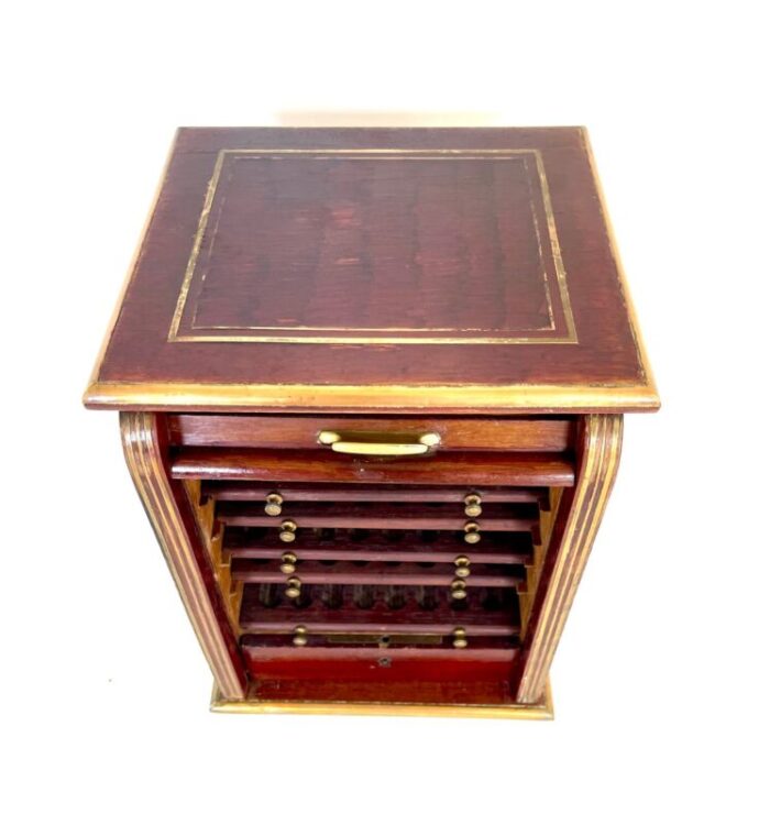 mahogany and brass cigar humidor 1890 5