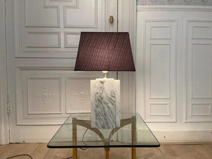 marble bedside lamp 1980s 3796