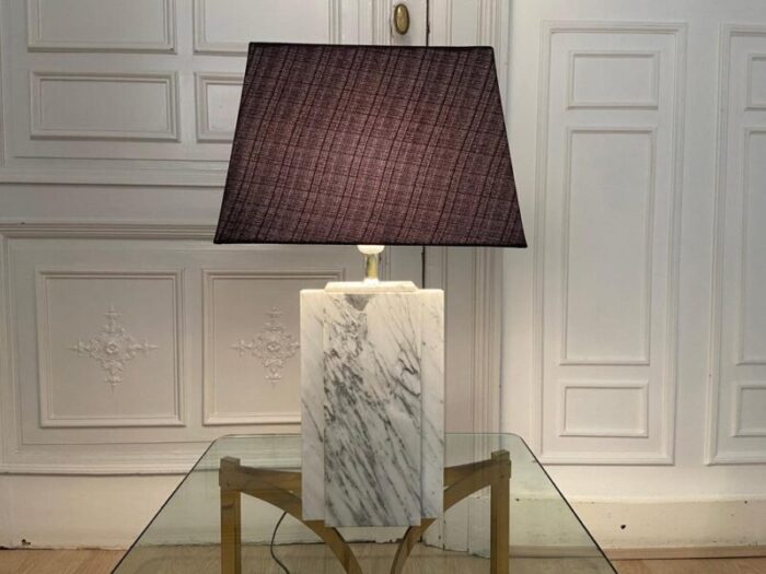 marble bedside lamp 1980s 7787