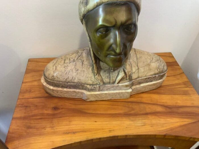 marble bust of the italian poet dante alighieri 1900 1