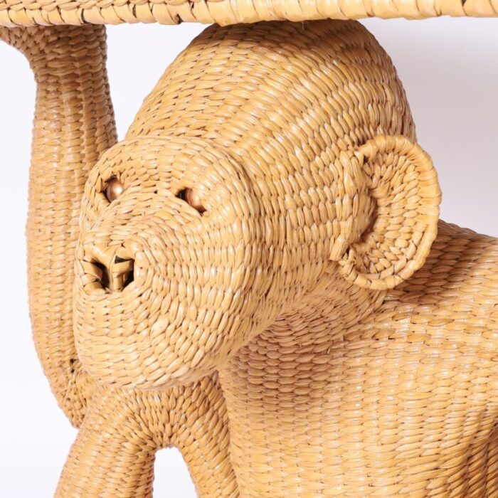 mario torres mid century wicker monkey console 1288