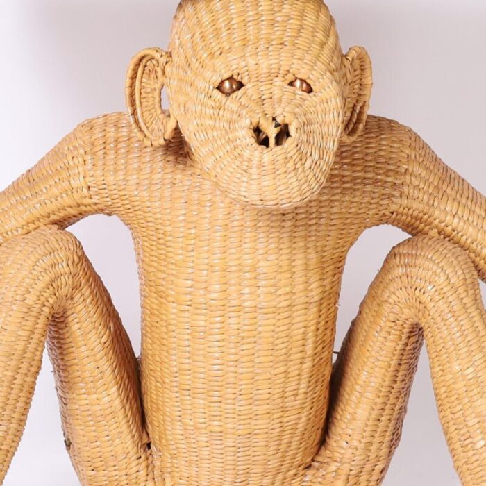 mario torres mid century wicker monkey console 9596