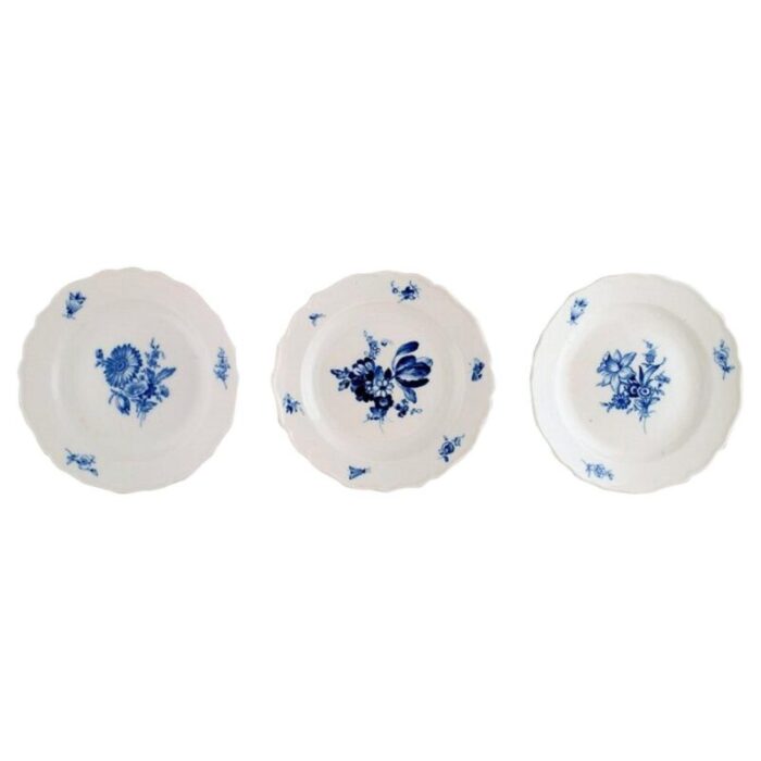 meissen plates 1920s set of 3 1