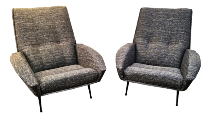 mid century armchairs set of 2 8985